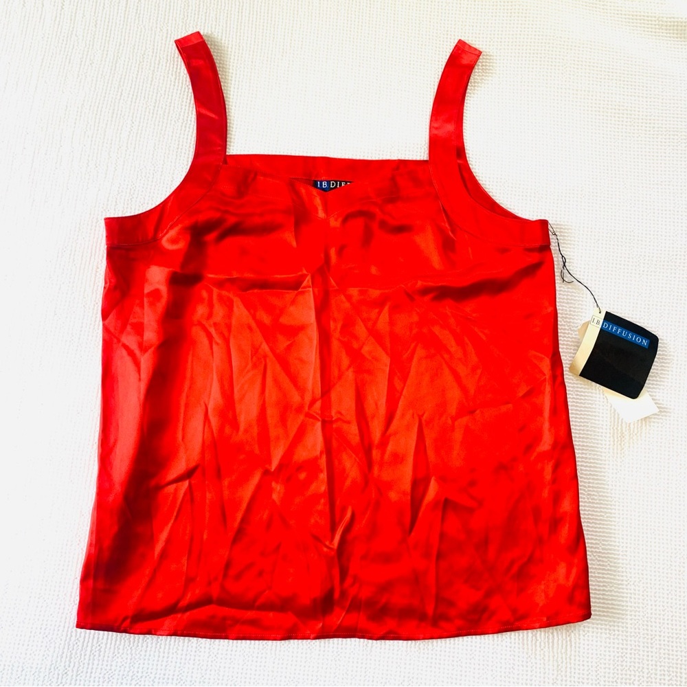 100% SILK Tank Top NWT I. B. Diffusion